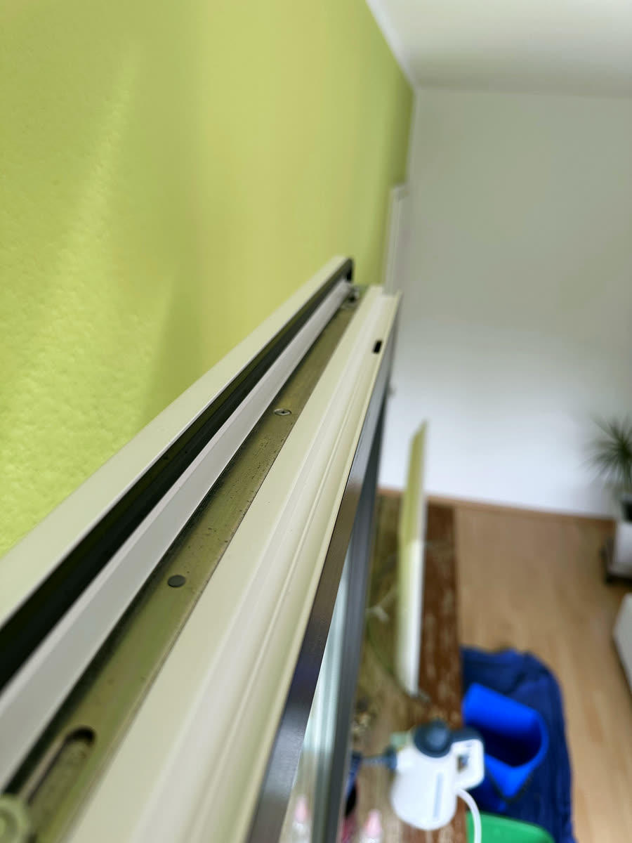 Nachher: Fensterfalz und Dichtung